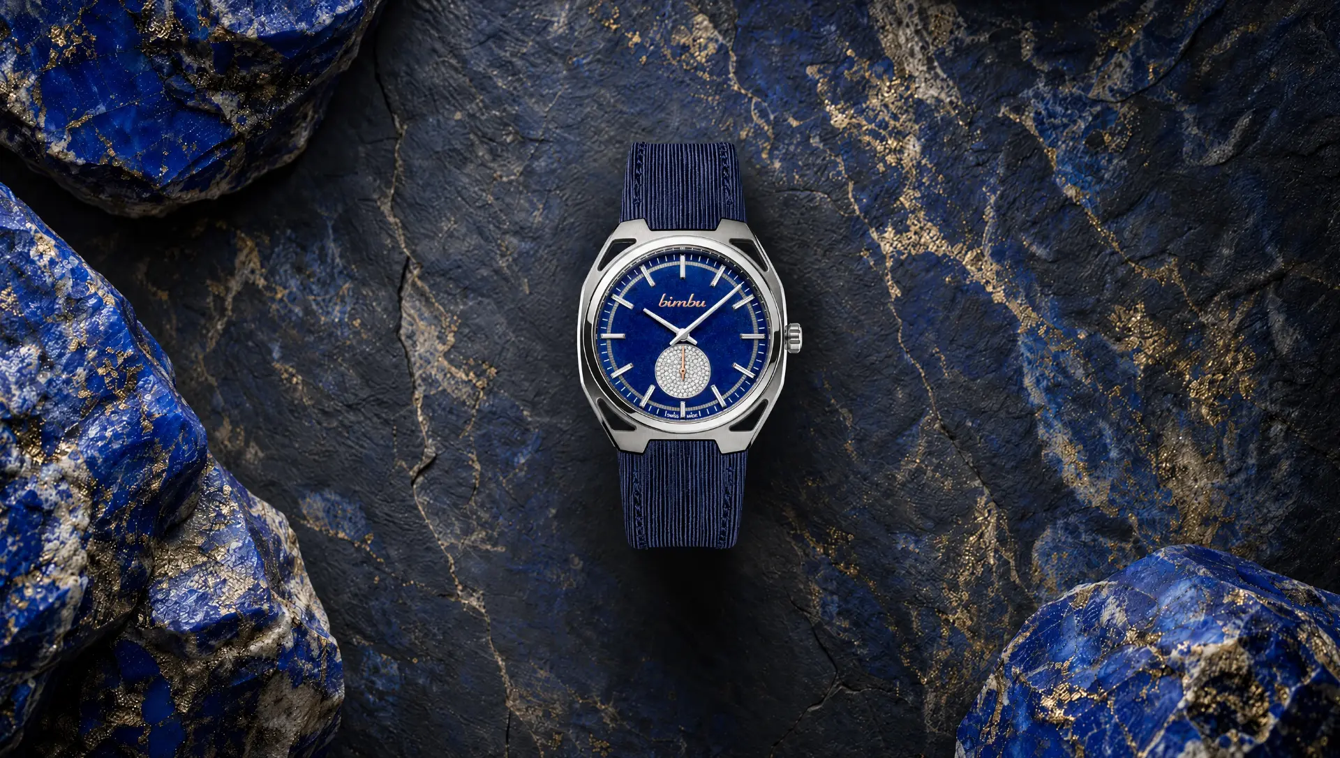 Patrium Lapis Lazuli et serti Neige
