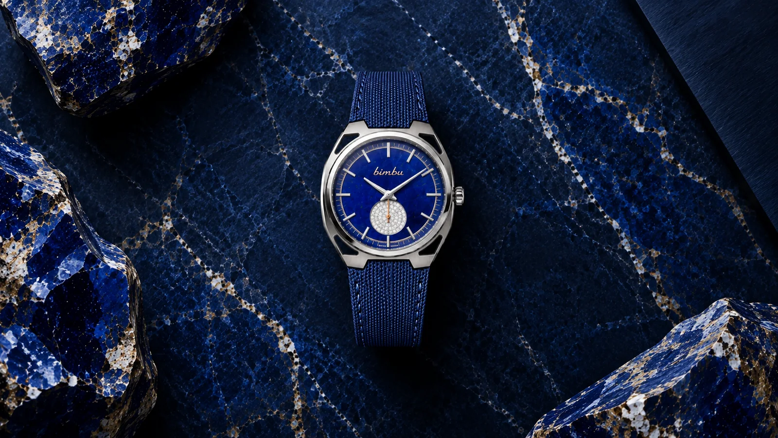 Patrium Lapis Lazuli et serti Neige
