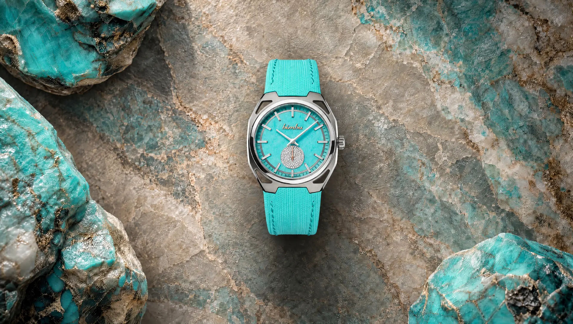 Patrium Amazonite et serti Neige