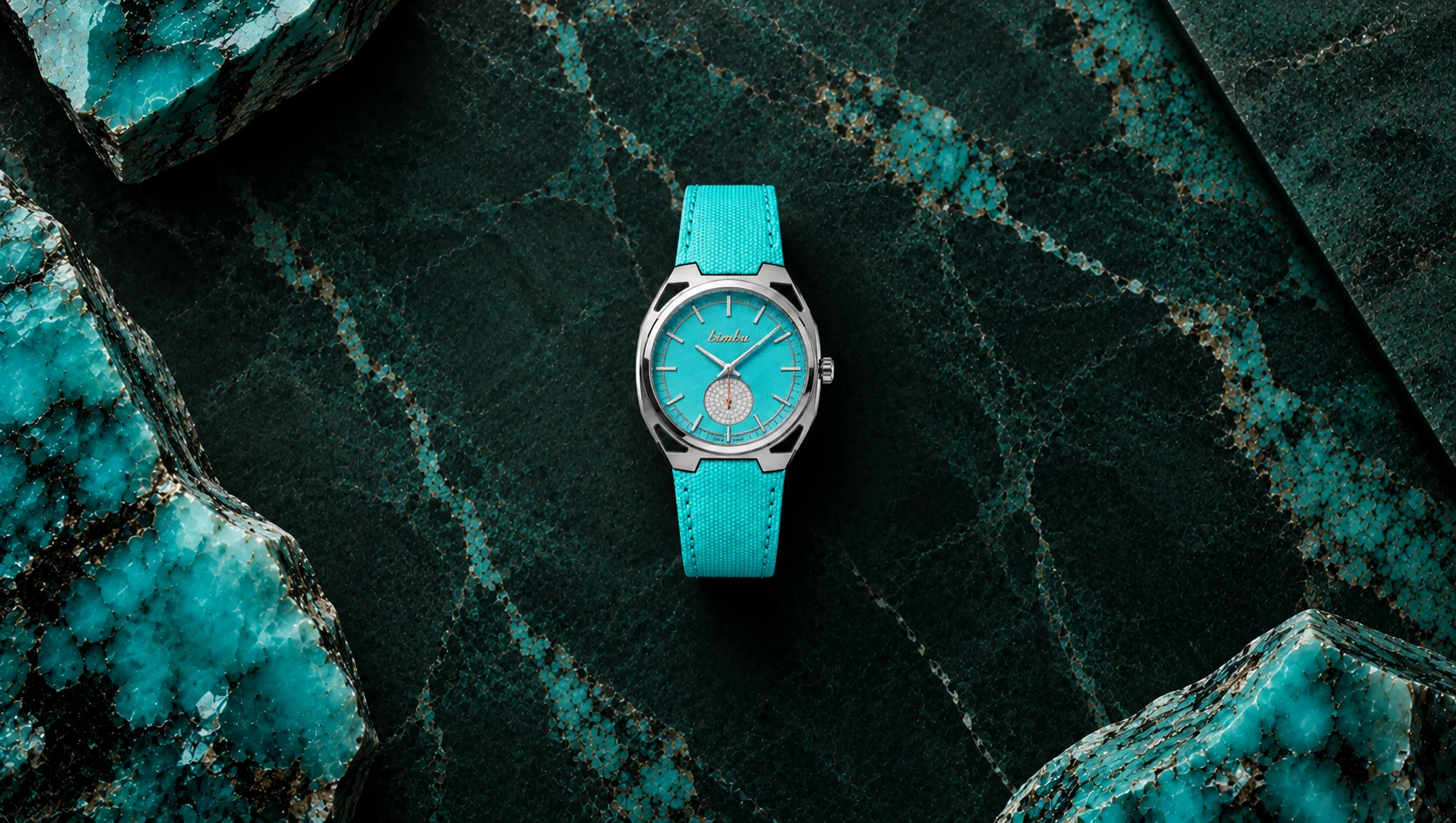 Patrium Amazonite et serti Neige