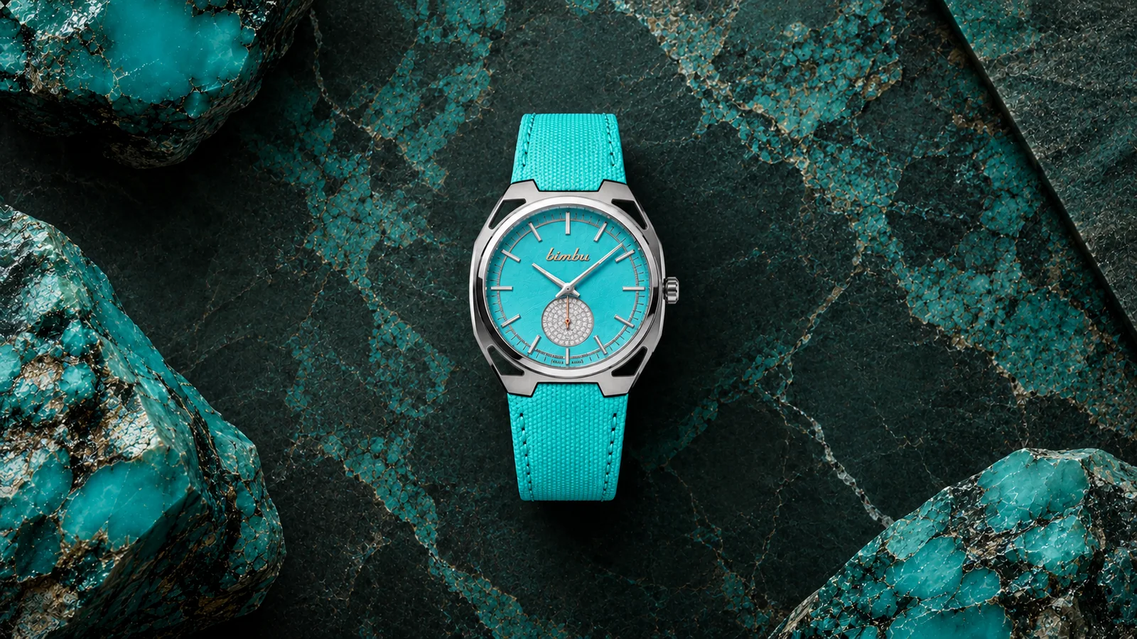Patrium Amazonite et serti Neige