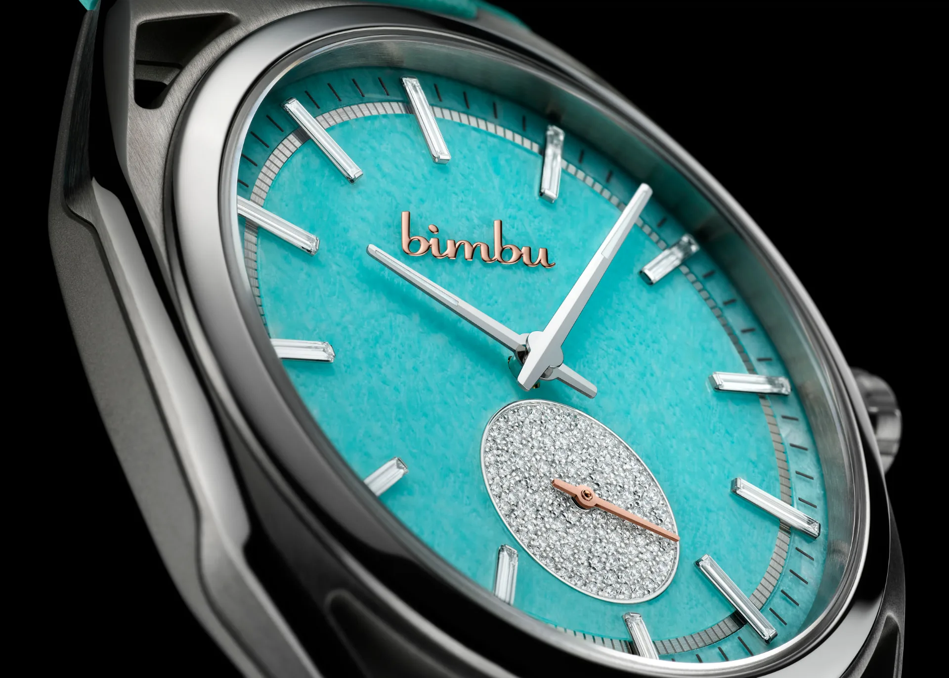 Patrium Amazonite et serti Neige